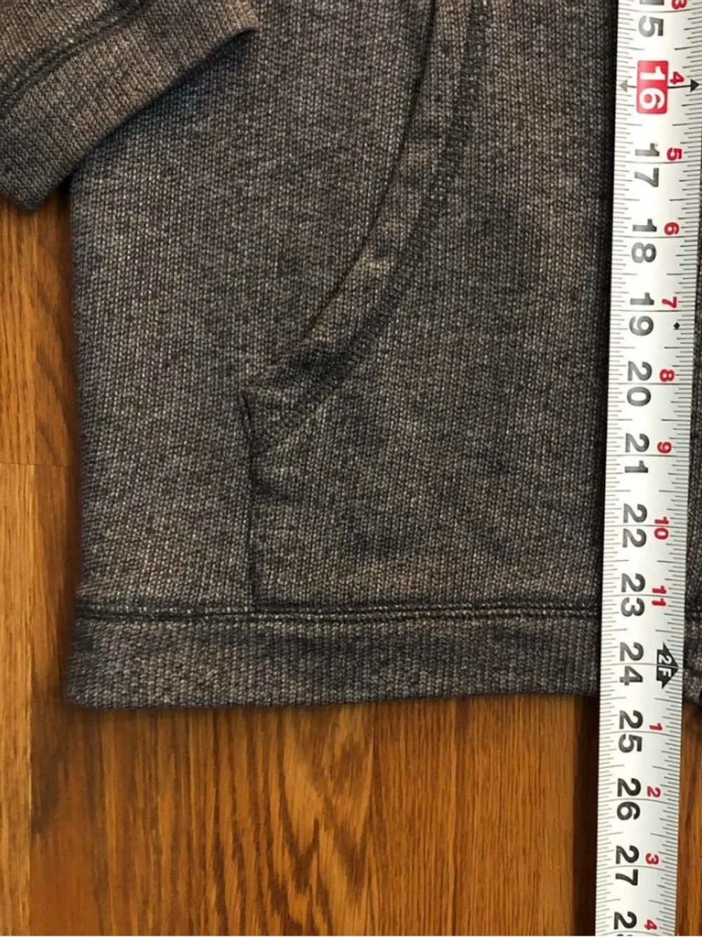 Mens Weatherproof Lightweight Hooded Shirt Jacket in Heather Gray/Cream Size L